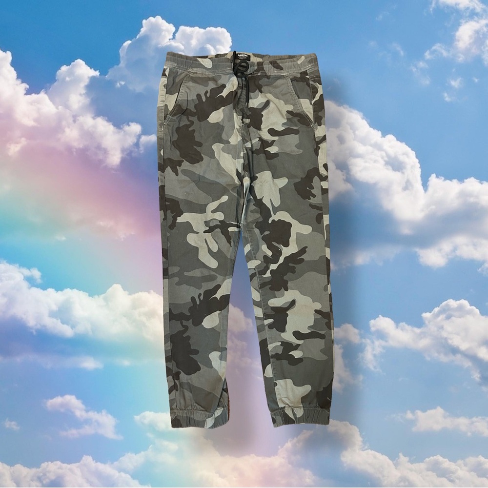 MENS DENIZEN GREY CAMO JOGGERS - SZ XL